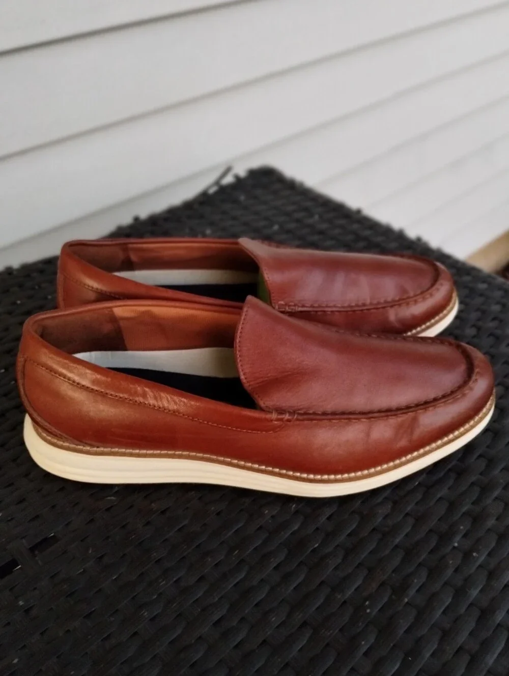 Cole Haan OriginalGrand Venetian Loafers Men’s 10.5 M British Tan Brown Leather